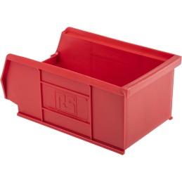 10 pcs - RS PRO PP Storage Bin, 76mm x 101mm, Red