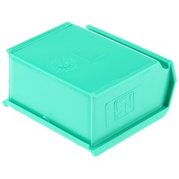 10 pcs - RS PRO PP Storage Bin, 50mm x 100mm, Green