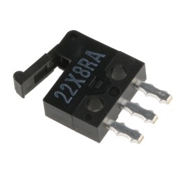 1 pcs - Omron Lever Micro Switch, Through Hole Terminal, 500 mA @ 30 V dc, SPDT, IP40