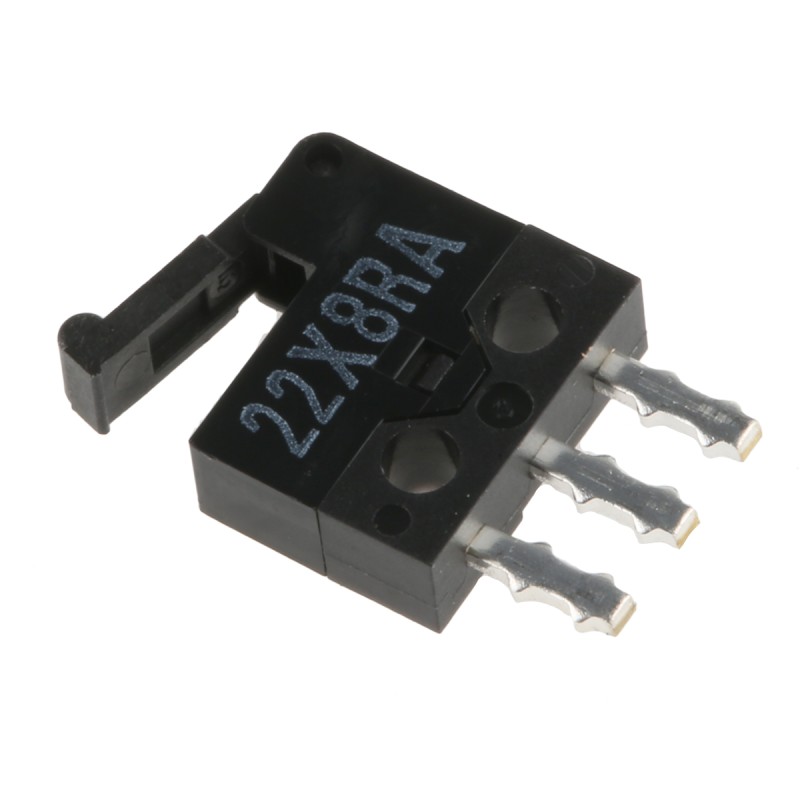 1 pcs - Omron Lever Micro Switch, Through Hole Terminal, 500 mA @ 30 V dc, SPDT, IP40