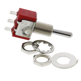 1 pcs - RS PRO Toggle Switch, Panel Mount, On-Off-On, SPDT, Solder Terminal