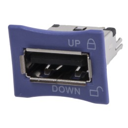 1 pcs - TE Connectivity Straight, Through Hole, Socket Type A 2.0 USB Connector