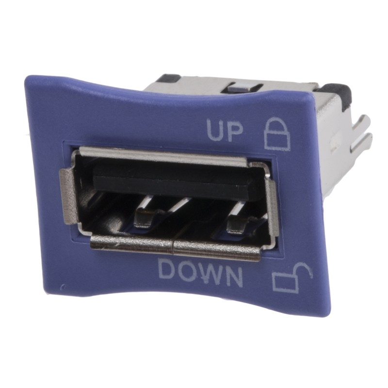 1 pcs - TE Connectivity Straight, Through Hole, Socket Type A 2.0 USB Connector