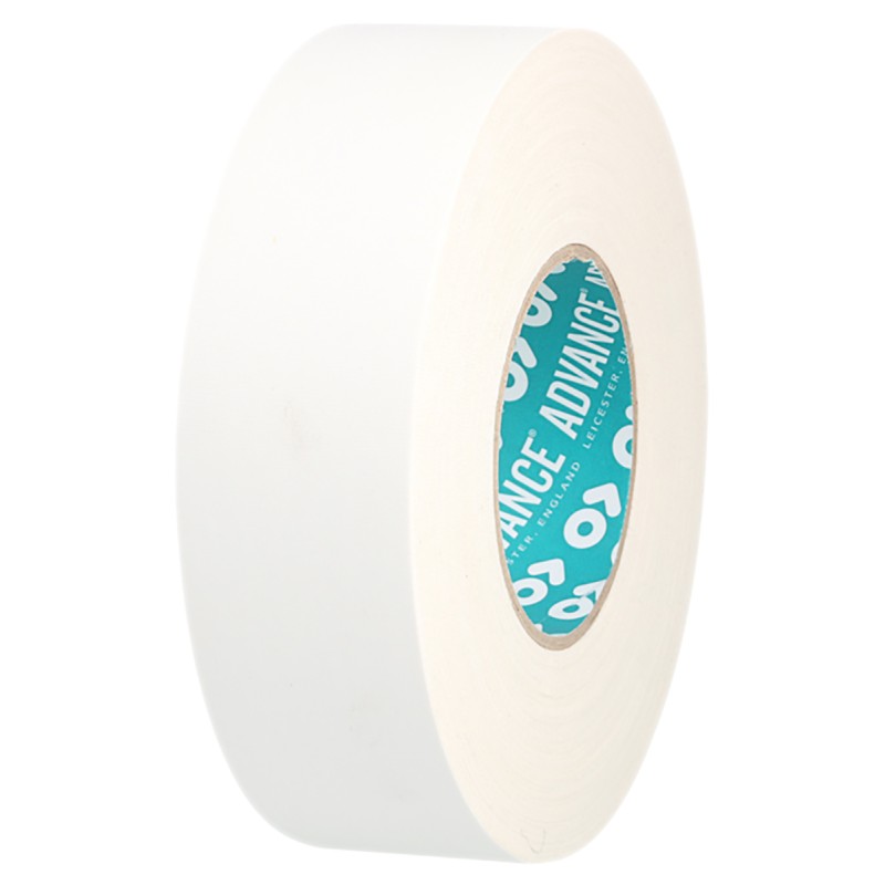 1 pcs - Advance Tapes AT160 Cloth Tape, 50m x 19mm, White, Matt Finish