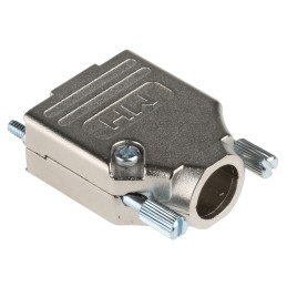 1 pcs - MH Connectors MHDTZK-RA Series Zinc D Sub Backshell, 9 Way, Strain Relief