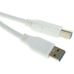 1 pcs - RS PRO USB 3.0 Cable, Male USB A to Male USB B Cable, 3m