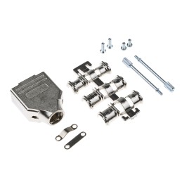 1 pcs - MH Connectors MHDM Series Zinc D Sub Backshell, 9 Way, Strain Relief