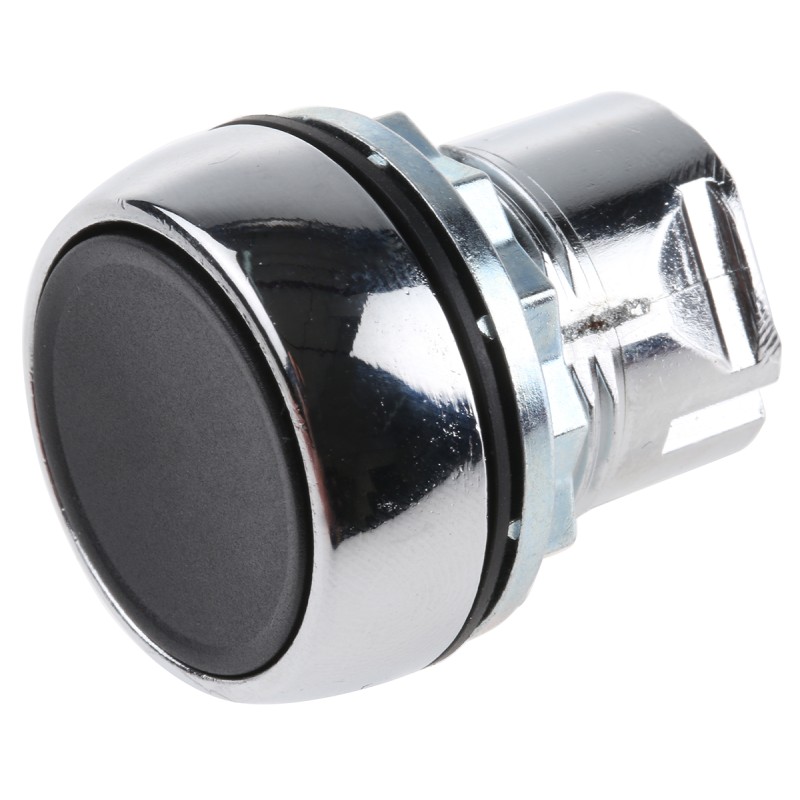 1 pcs - Allen Bradley 800F Series Black Momentary Push Button Head, 22mm Cutout, IP65