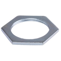 10 pcs - RS PRO Silver Steel Cable Gland Locknut, M32 Thread