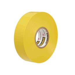 1 pcs - 3M Scotch 35 Yellow PVC Electrical Tape, 19mm x 20m