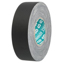 1 pcs - Advance Tapes AT160 Cloth Tape, 50m x 25mm, Black, Matt Finish