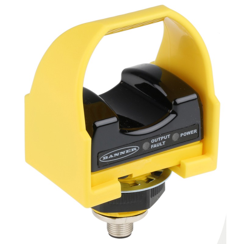 1 pcs - Banner 1 Button Self-Checking Optical Touch Buttons, Black, Yellow, STB Series