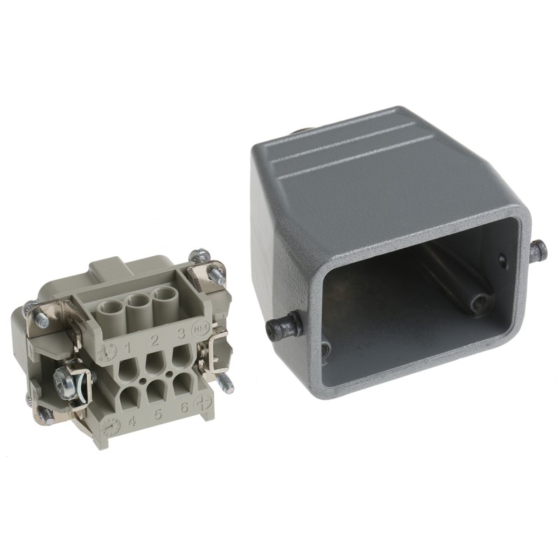 1 pcs - Epic Contact Plug Kit, 6 Way, 16A, Male, H-BE, 440 V