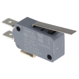 1 pcs - Honeywell Leaf Lever Micro Switch, Tab Terminal, 16 A @ 250 V ac, SPDT
