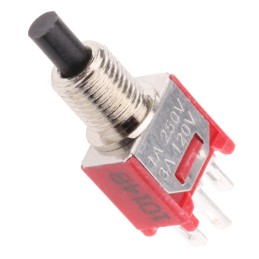 1 pcs - RS PRO Push Button Switch, Momentary, Panel Mount, 4.95mm Cutout, SPST, 32/50/125V ac