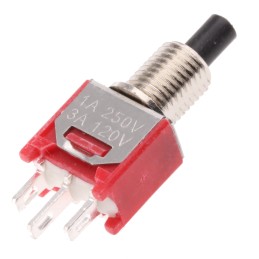 1 pcs - RS PRO Push Button Switch, Momentary, Panel Mount, 4.95mm Cutout, SPST, 32/50/125V ac