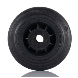 1 pcs - LAG Black Rubber Quiet Operation, Shock Absorbing Trolley Wheel, 75kg