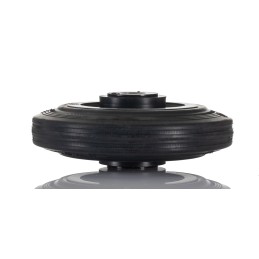 1 pcs - LAG Black Rubber Quiet Operation, Shock Absorbing Trolley Wheel, 75kg