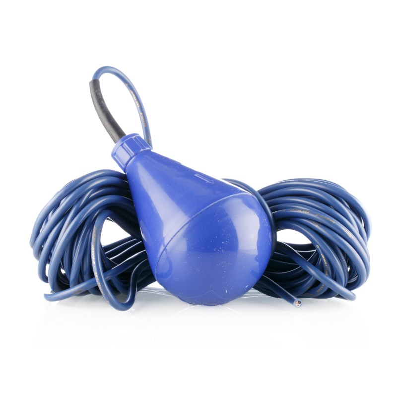 1 pcs - Xylem ENM-10 Series Cable Mount Polypropylene Float Switch, Float, 20m Cable