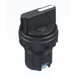 1 pcs - Idec IDEC HW Series 3 Position Selector Switch Head, 22mm Cutout, Black Handle