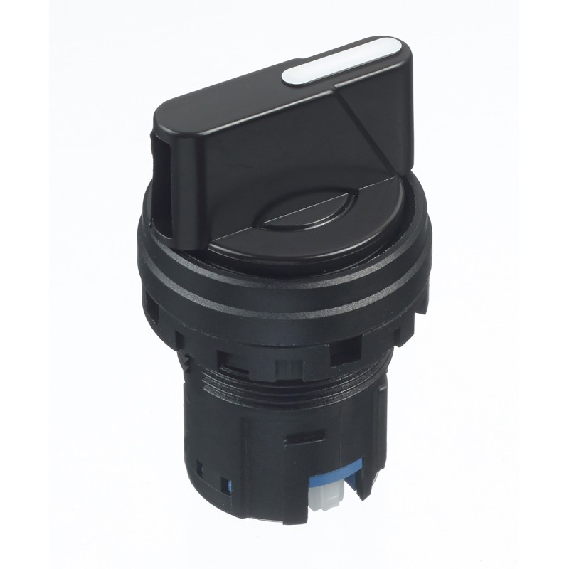 1 pcs - Idec IDEC HW Series 3 Position Selector Switch Head, 22mm Cutout, Black Handle