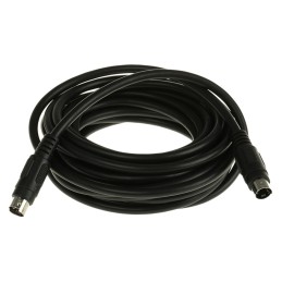 1 pcs - RS PRO Male 4 Pin mini-DIN to Male 4 Pin mini-DIN Black DIN Cable 5m