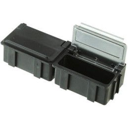 5 pcs - Licefa Grey, Transparent ABS Compartment Box, 21mm x 42mm x 29mm