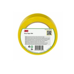 1 pcs - 3M Scotch 764 Yellow Vinyl 33m Lane Marking Tape, 0.13mm Thickness