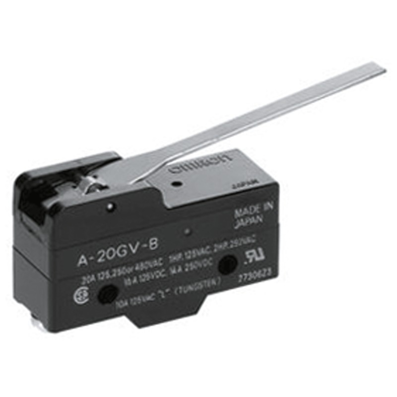 1 pcs - Omron Lever Limit Switch, NO/NC, IP00, SPDT, 500V ac Max, 20A Max