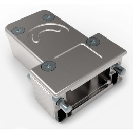 1 pcs - TE Connectivity Die Cast Zinc Angled D Sub Backshell, 9, 15 Way