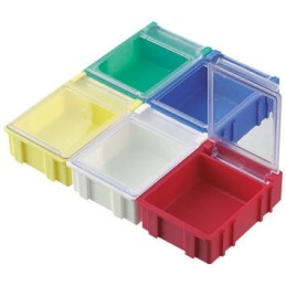 5 pcs - Licefa Blue ABS Compartment Box, 21mm x 56mm x 42mm