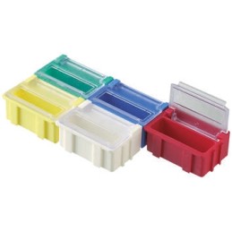 5 pcs - Licefa Yellow ABS Compartment Box, 21mm x 42mm x 29mm