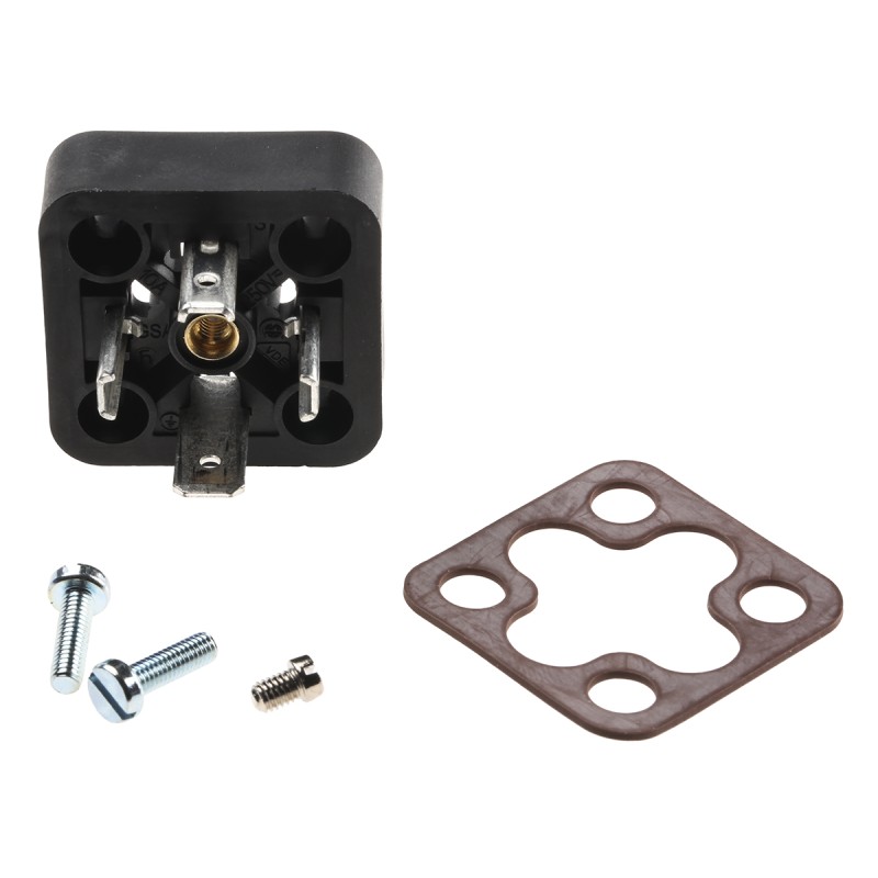 1 pcs - Hirschmann GSA 3P+E DIN 43650 A, Male Solenoid Valve Connector, 400 V ac Voltage