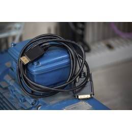 1 pcs - RS PRO Male DisplayPort to Male DVI-D Dual Link, PVC Cable, 1080p, 2m