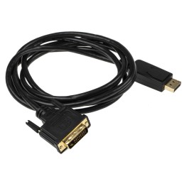 1 pcs - RS PRO Male DisplayPort to Male DVI-D Dual Link, PVC Cable, 1080p, 2m