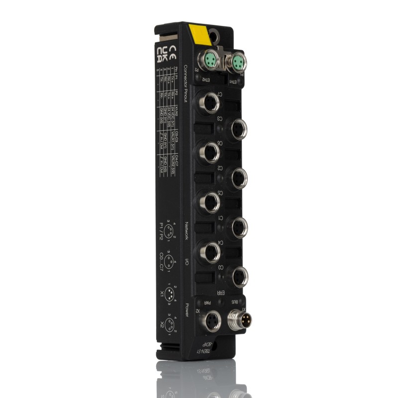 1 pcs - Turck TBEN-S Series I/O module, M8 4-pin, 4 way