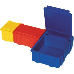 5 pcs - Licefa Blue, Transparent ABS Compartment Box, 21mm x 42mm x 29mm