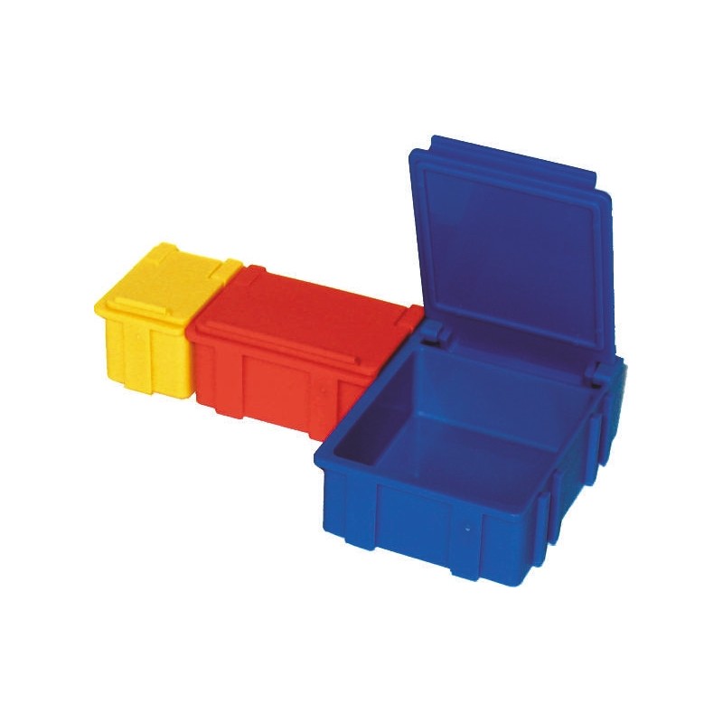 5 pcs - Licefa Blue, Transparent ABS Compartment Box, 21mm x 42mm x 29mm