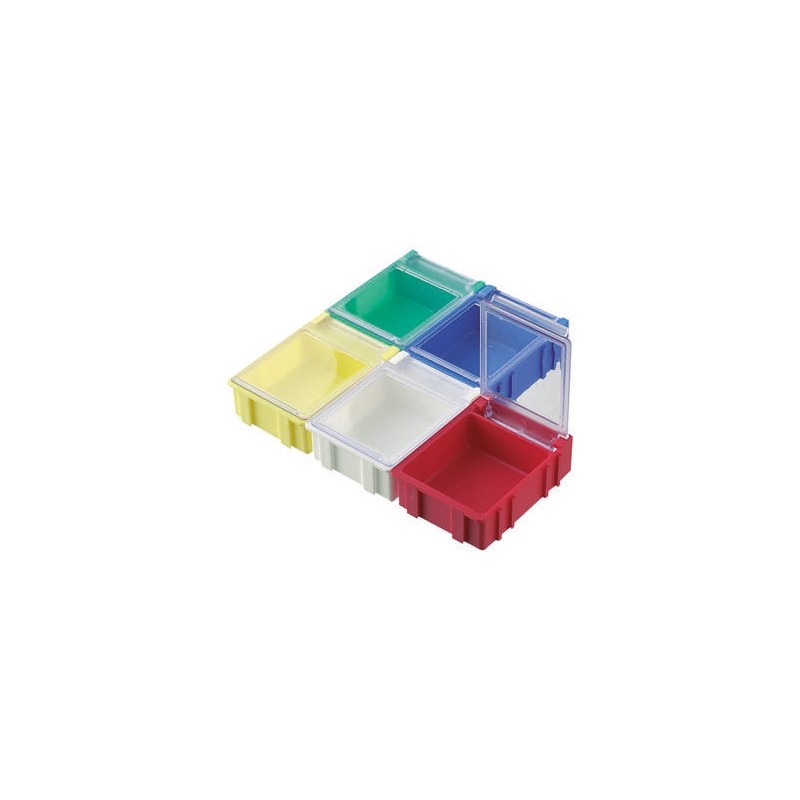 5 pcs - Licefa Green ABS Compartment Box, 21mm x 56mm x 42mm
