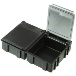 5 pcs - Licefa Grey, Transparent ABS Compartment Box, 15mm x 37mm x 41mm