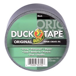 1 pcs - DUCK TAPE Duck Tape 222228 Duct Tape, 50m x 50mm, Black, Gloss Finish