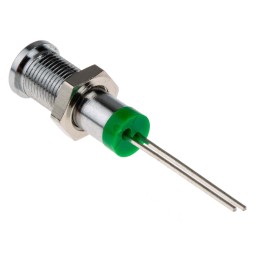 1 pcs - RS PRO Green Panel Mount Indicator, 2V dc, 6mm Mounting Hole Size, IP67