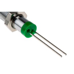 1 pcs - RS PRO Green Panel Mount Indicator, 2V dc, 6mm Mounting Hole Size, IP67