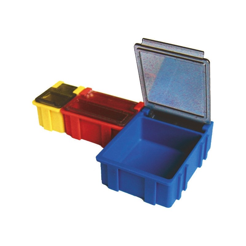 5 pcs - Licefa Yellow ABS Compartment Box, 21mm x 29mm x 22mm