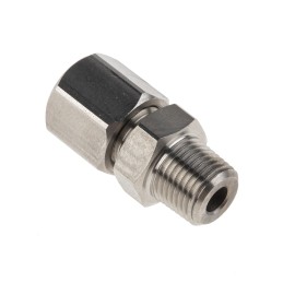 1 pcs - RS PRO In-Line Thermocouple Compression Fitting for Use with Thermocouple, 1/8 BSPT, 4mm Probe