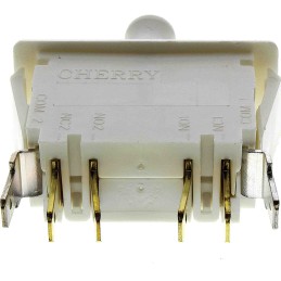 1 pcs - ZF Door Micro Switch, Button, DPDT 10 A @ 250 V ac, -40 - +85°C