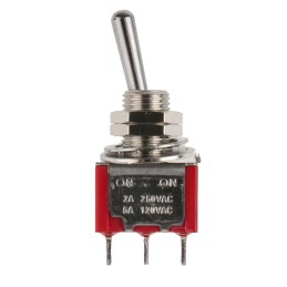 1 pcs - RS PRO Toggle Switch, Panel Mount, On-On, SPDT, Solder Terminal