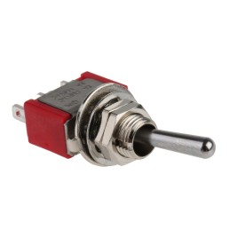 1 pcs - RS PRO Toggle Switch, Panel Mount, On-On, SPDT, Solder Terminal