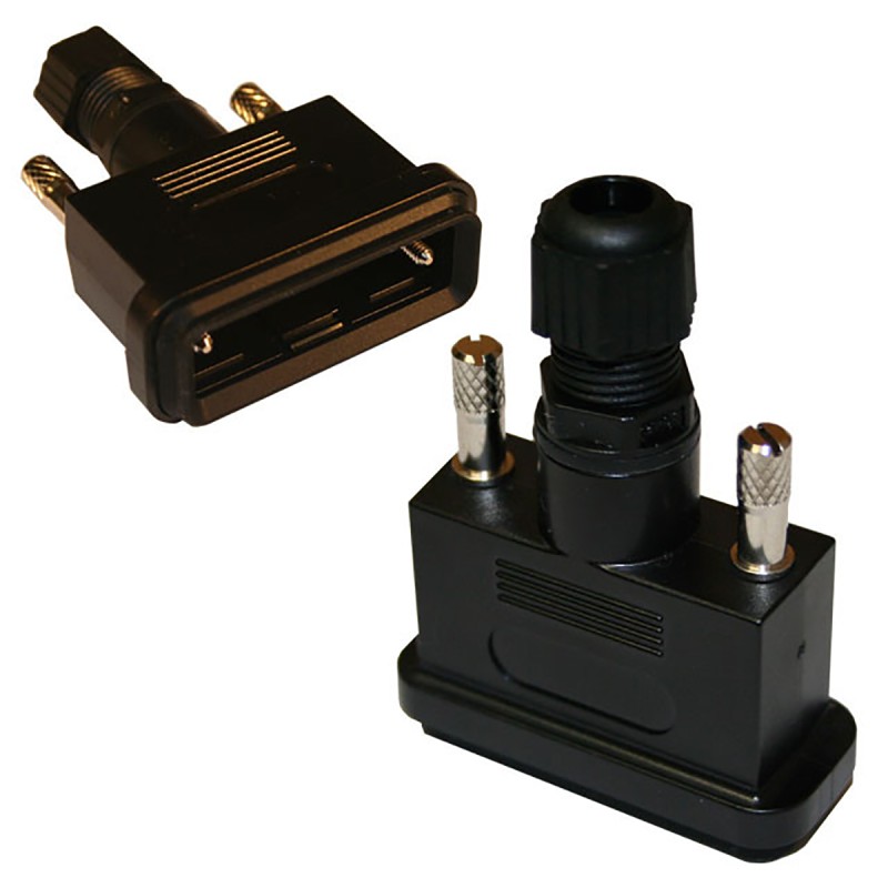 1 pcs - Norcomp 967 Series ABS D Sub Backshell, 25 Way