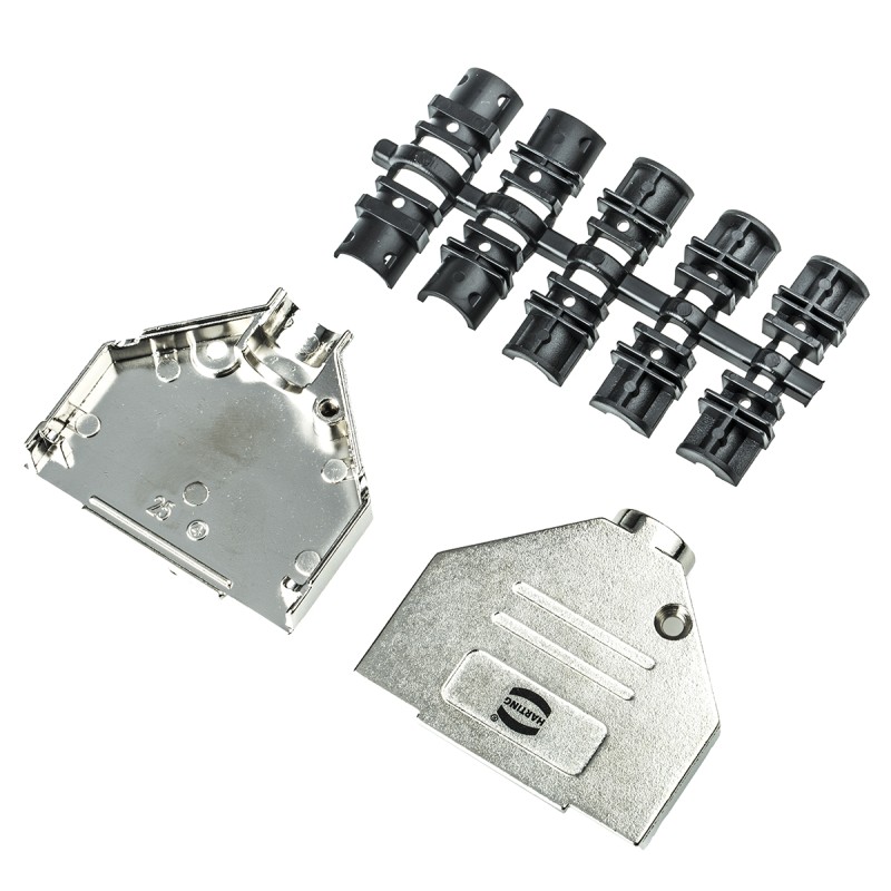 1 pcs - HARTING Metal D Sub Backshell, 25 Way